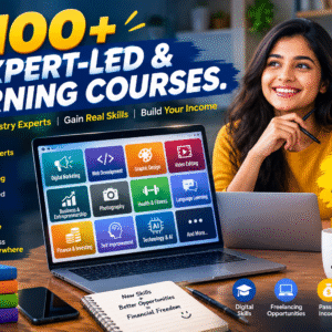 100+ expert led & earning courses.